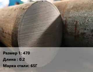 Поковка круглая 470 L=0.2 Сталь: 65Г